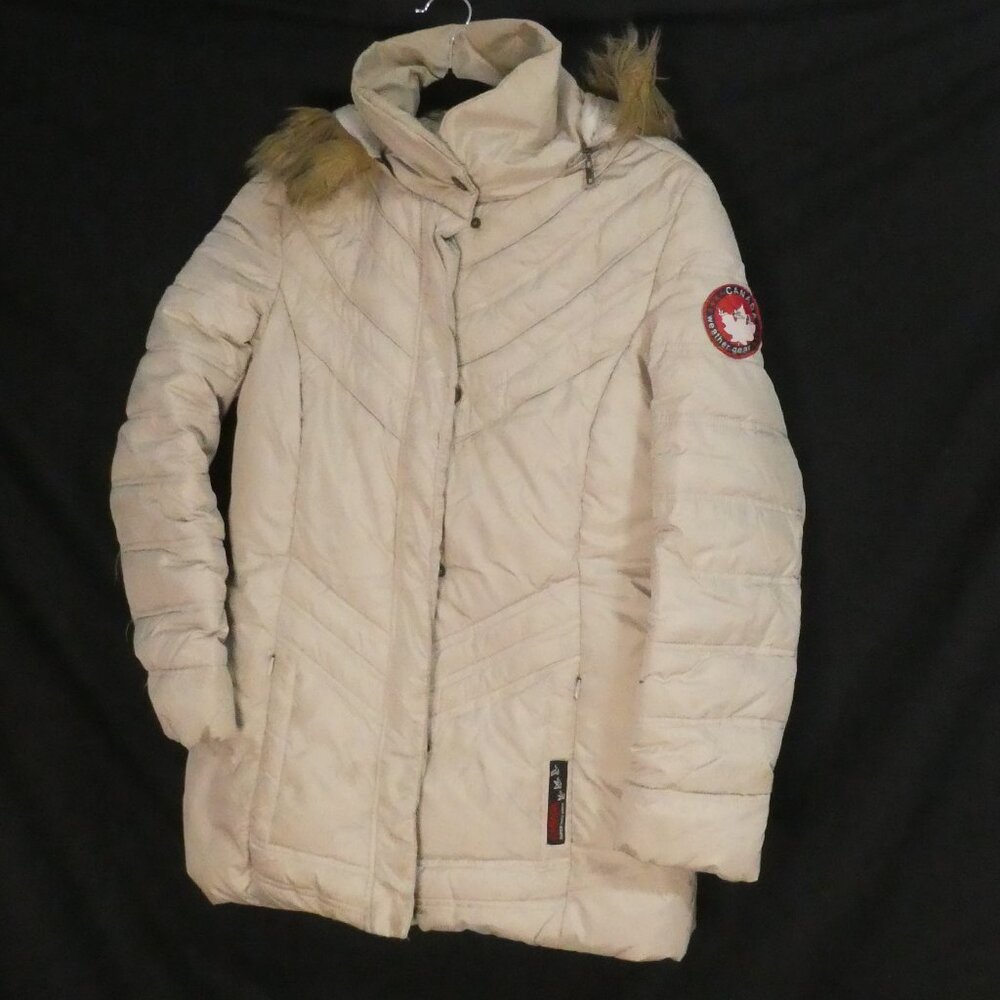 CANADA WEATHER GEAR - Super Triple Goose | medium | Hooded Quilted Zip-Up Parka